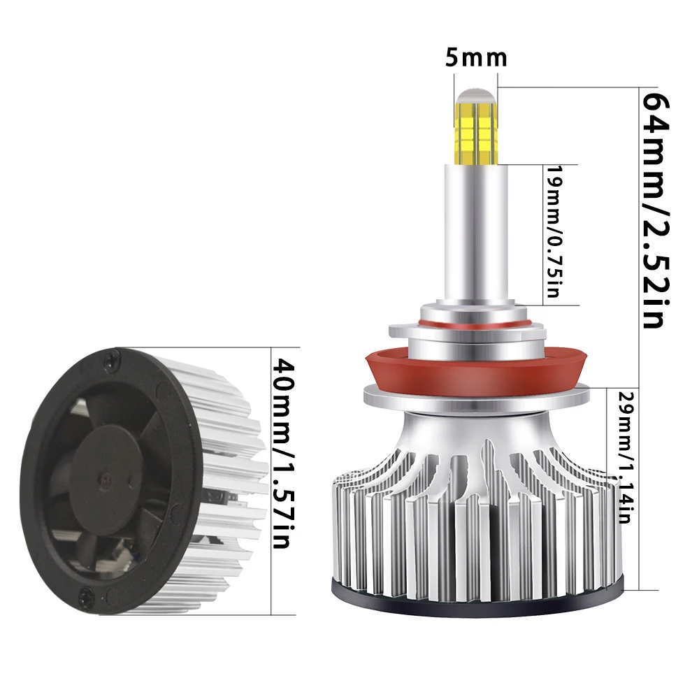 Светодиодный H7 светодиодная лампочка в автомобиль светодиодный фары комплект