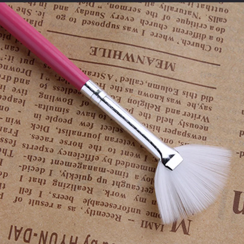 1 шт Кисть для дизайна ногтей градиентная роспись веерным наконечником акриловые