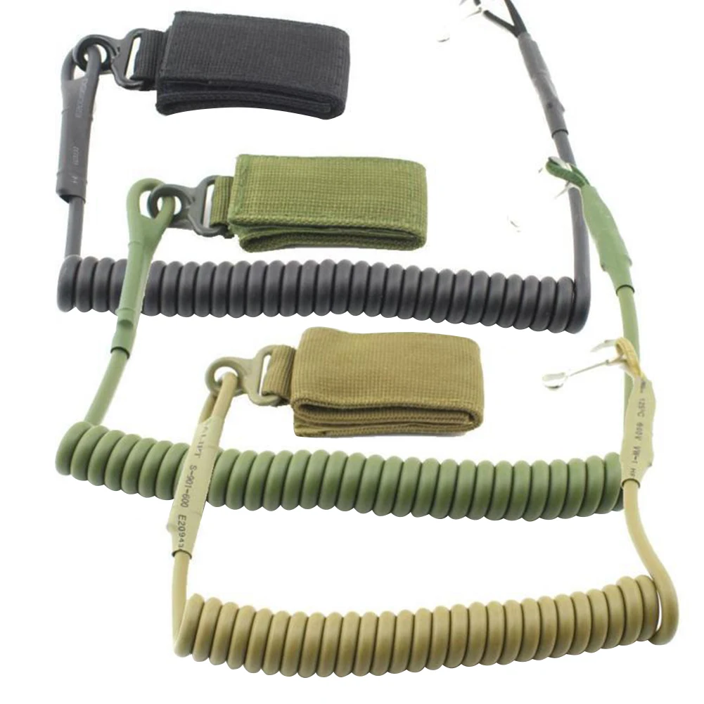 

Multi-purpose Tactical Sling Belt Adjustable Bungee Sling Hunting Accessories Telescopic Tactical Secure Lanyard Spring Belt