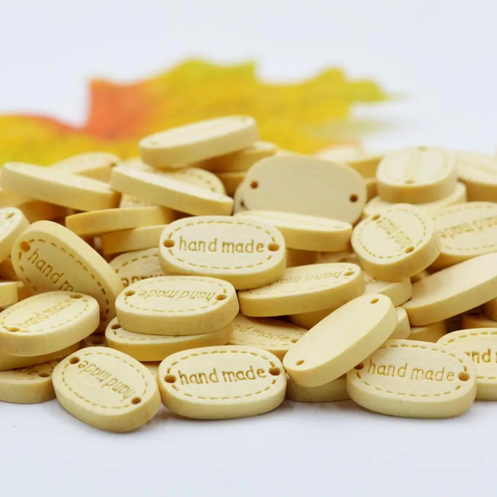 50 шт. деревянная этикетка ручной работы бирки для шитья одежды тиснение сделай