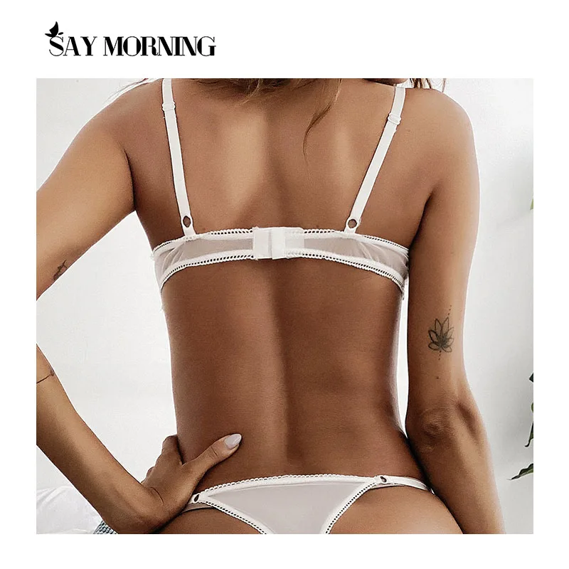 Изящные сексуальные комплекты нижнего белья с кружевом ультратонкое женское