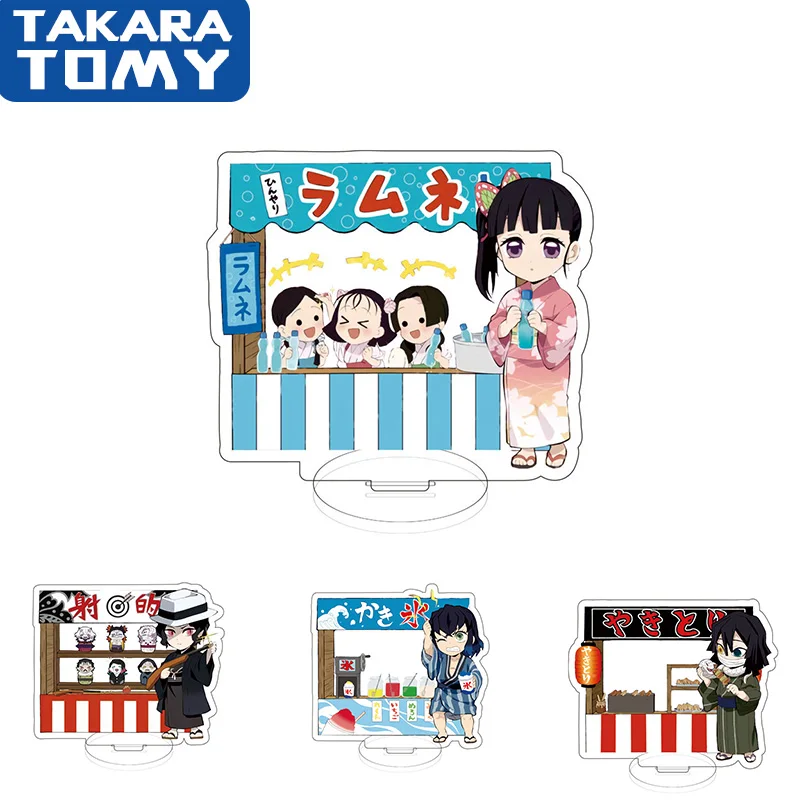 

Cartoon Anime Demon Slayer No Yaiba Kamado Tanjiro Nezuko Stand Figure Model Desk Decor Toys Model Doll Gifts