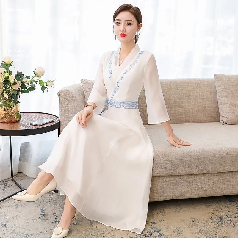 2020 cheongsam платье ao dai вьетнамское aodai Вьетнам цветочный принт qipao винтажная Новинка