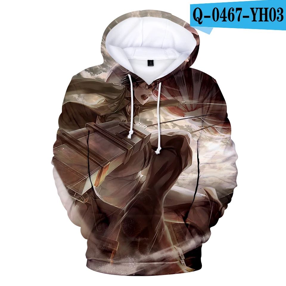 

Fashion Design Attack on Titan 3D Hoodies Men/women Anime Harajuku Hoody Attack on Titan children Hoodie Sportswear Pullovers