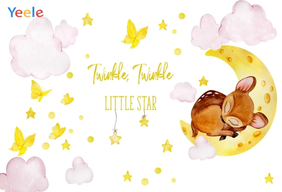 Yeele Squirrel butterfly Cloud Moon Baby Portrait Party Cloth Photographic Backgrounds Photography Backdrops For Photo Studio |