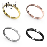 floya dainty chocolate ring stackable 2mm width filled inner base rings aluminum material women colorful band