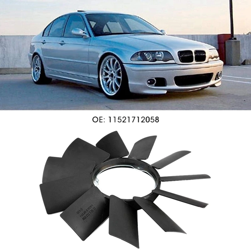 Лопасть вентилятора радиатора двигателя для BMW Z3 E32 E34 E36 E39 E46 E53 11521712058|Радиаторы и