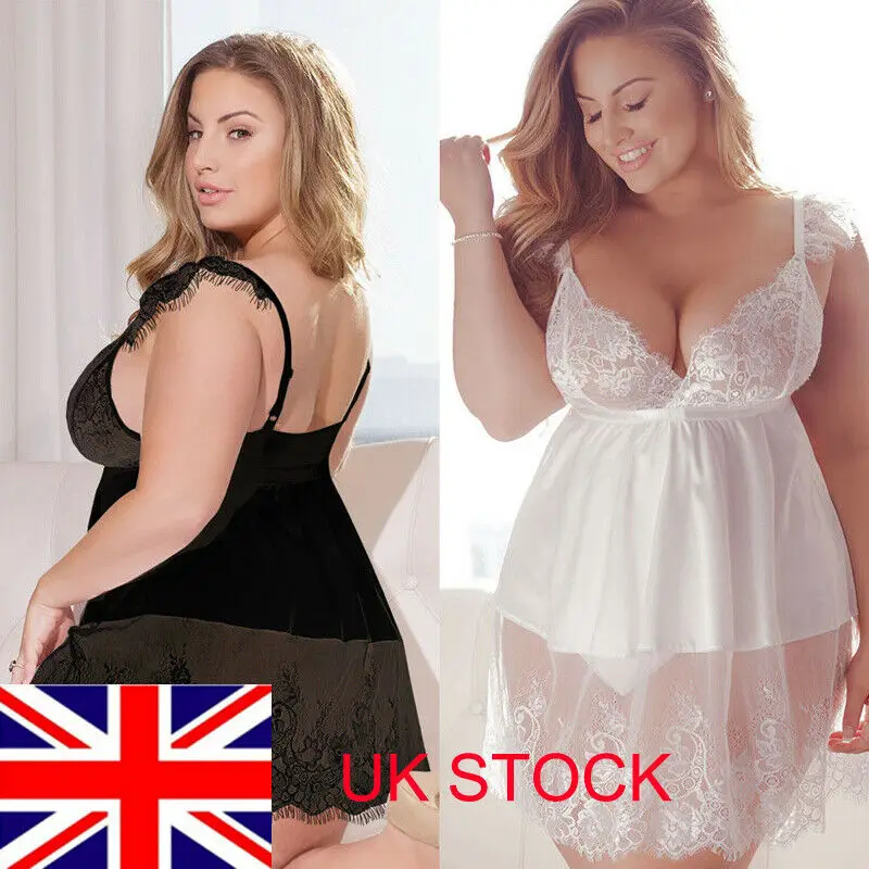 Большие размеры 3XL 5XL женское платье комплект сексуальное нижнее белье