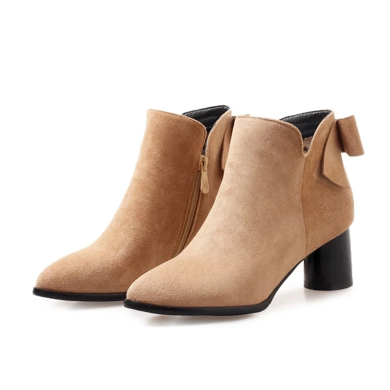 

Женские ботильоны с острым носком, на молнии сбоку