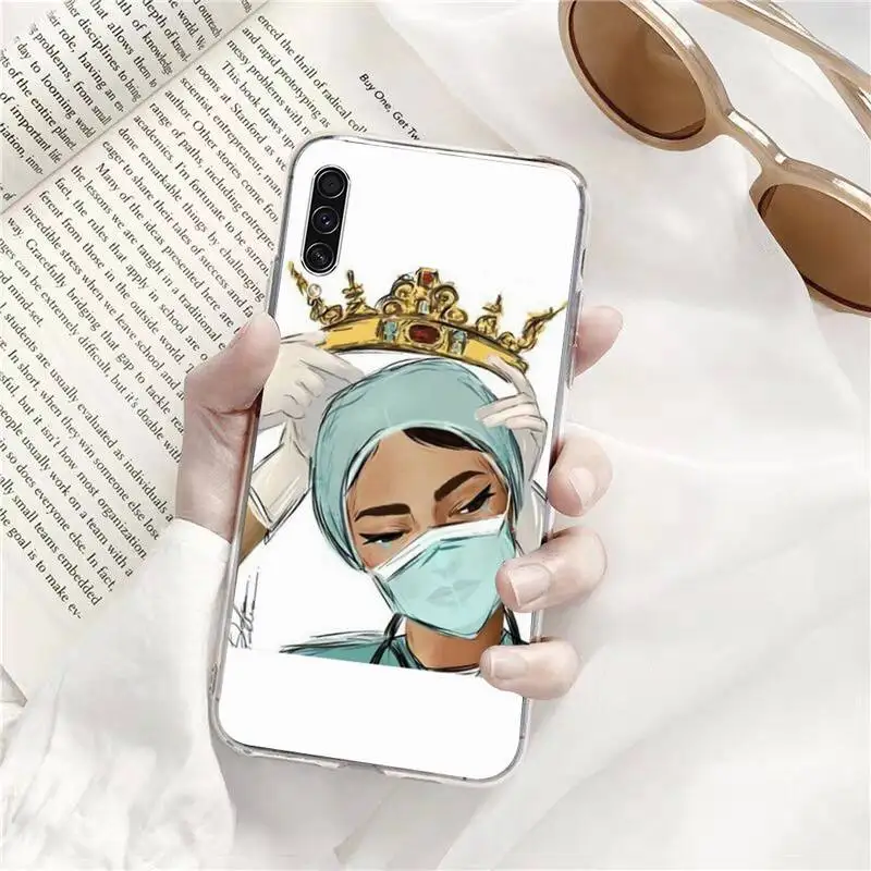 

Cartoon Doctor Nurse fashion Phone Case Transparent for Samsung A71 S9 10 20 HUAWEI p30 40 honor 10i 8x xiaomi note 8 Pro 10t 11