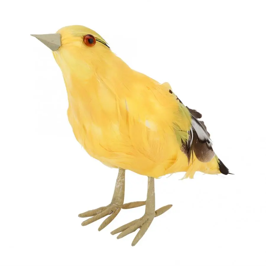Garden Artificial Feathered Animal Ornament Simulation Oriole Bird Model Art Outdoor Decor Molds for Statues | Дом и сад