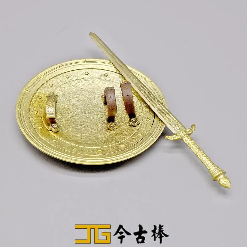 

spot1/6 Soldier HT Ancient Female Warrior Yellow Gold Shield Long Sword Model for 12 inch action figure body