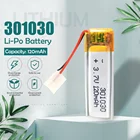 301030 3,7 В 120 мАч литиевая полимерная аккумуляторная батарея для MP3 MP4 toy bluetooth гарнитура, ручка для записи, смарт-браслет, селфи-палка