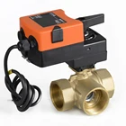 Трехходовой Т-тип proprotion клапан 34 ''ACDC24V 0-10V, модулирующий клапан вкл.выкл. Для регулирования потока или управления вкл.выкл.