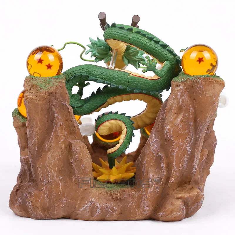 DBZ Shenron/горная подставка/7 хрустальных шариков ПВХ фигурки коллекционные модели