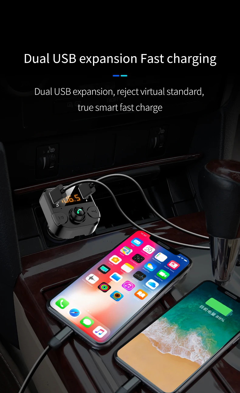 USB Зарядное устройство 3.1A автомобильный комплект Bluetooth 5,0 громкой связи Bluetooth гарнитура для Беспроводной FM для Alfa Romeo 159 147 156 5 Giulietta Mito GT 166 аксессуары