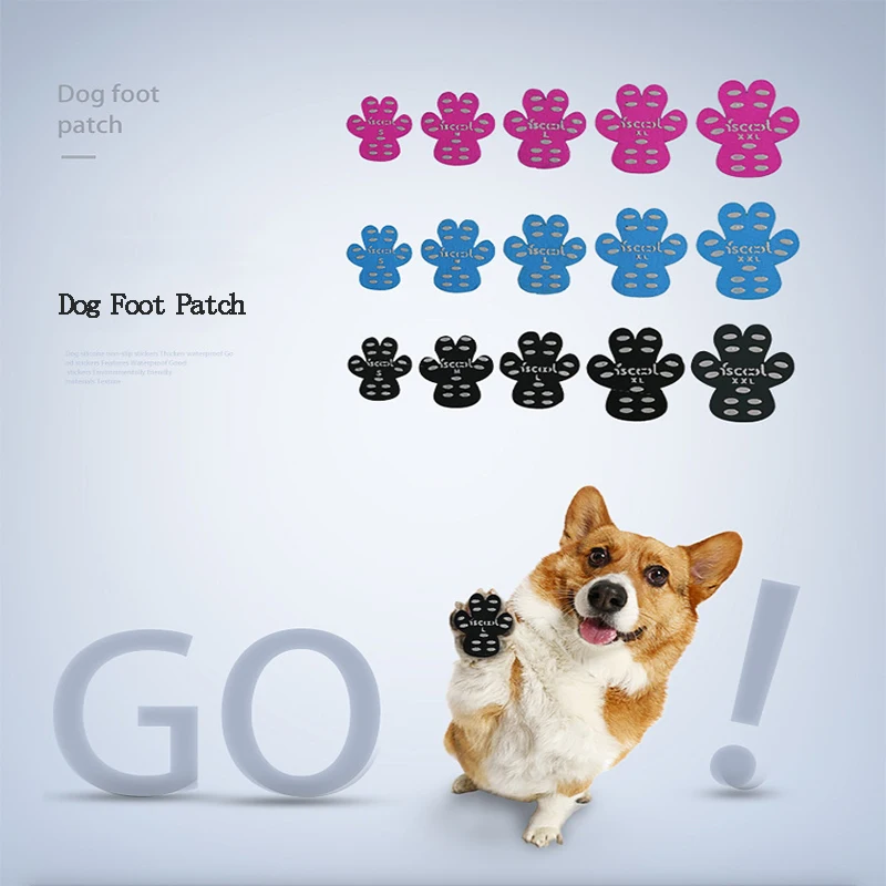 

4pcs/set Pet Dog Products Non-slip Scratch-resistant Invisible Wear-resistant Foot Pad Outdoor Beach Land Dog Shoes Supplies
