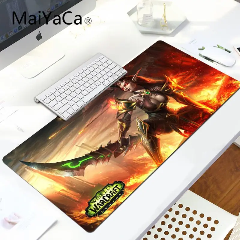 MaiYaCa Мир Warcraft кровавый эльф клавиатура коврики для игровой мыши Большой Коврик Для Мыши Компьютерный коврик - Цвет: LockEdge 30x80cm