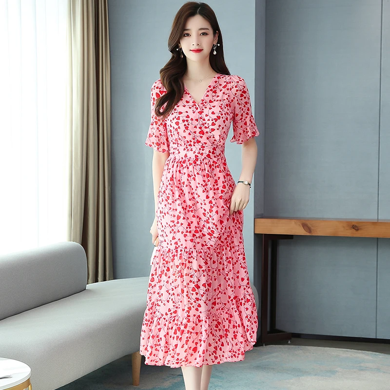 Женское плиссированное платье макси винтажное Модное Элегантное повседневное с