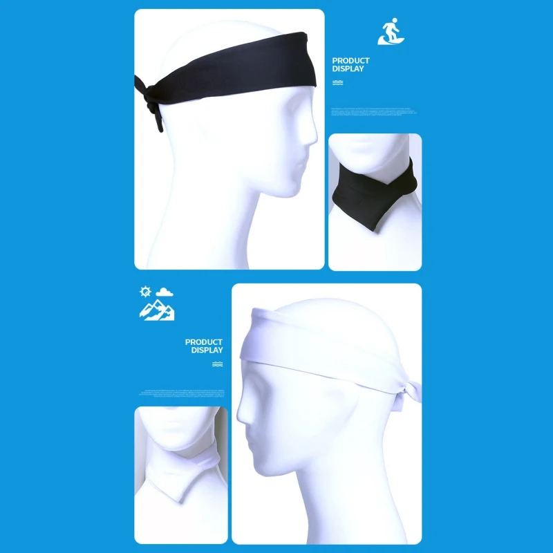 Мужские и женские эластичные головные повязки для йоги Беговая повязка спорта