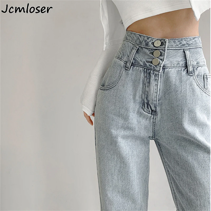 

Женские джинсы с высокой талией, прямые джинсовые брюки синего цвета в уличном стиле, винтажные качественные модные женские брюки в стиле Х...