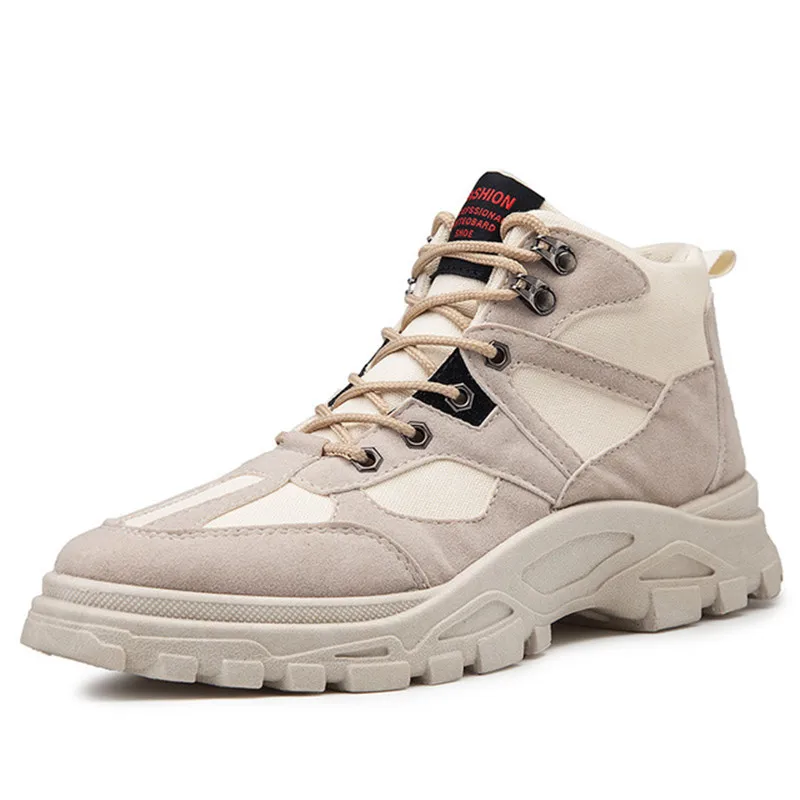 Men Boots Winter Unisex Fashion High Top Sneakers Spring Autumn Casual Shoes Snow Combat Ankle Boot Army Men's |