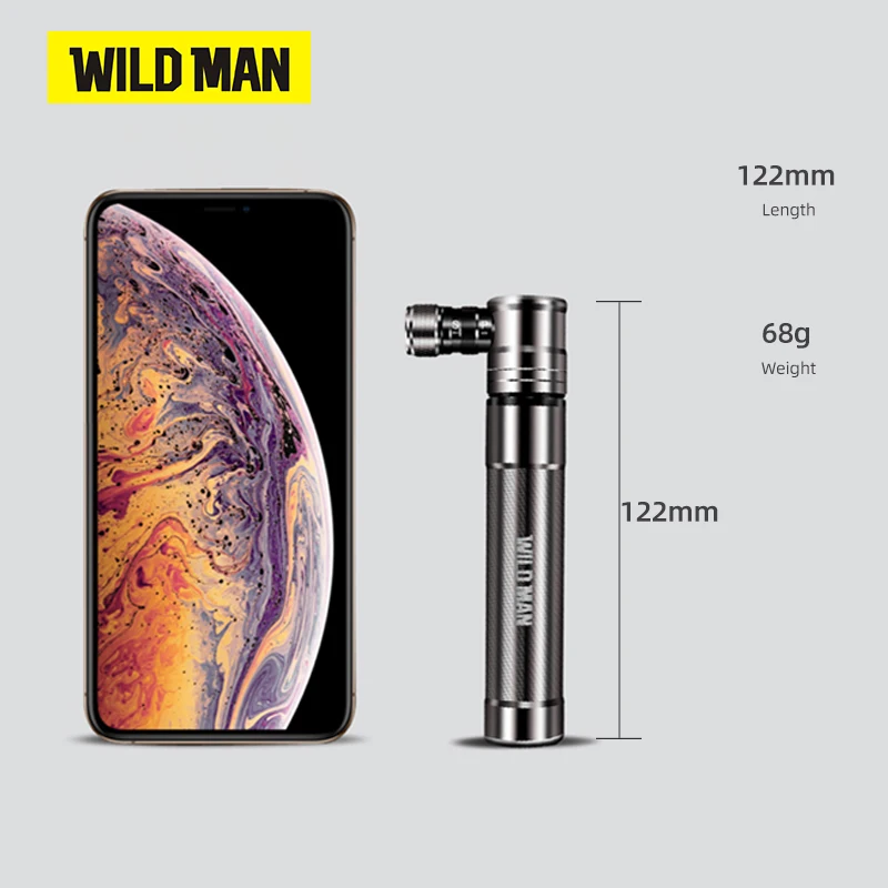 Велосипедный насос WILD MAN ручной для накачки шин 100 фунт/кв. Дюйм|Велосипедные