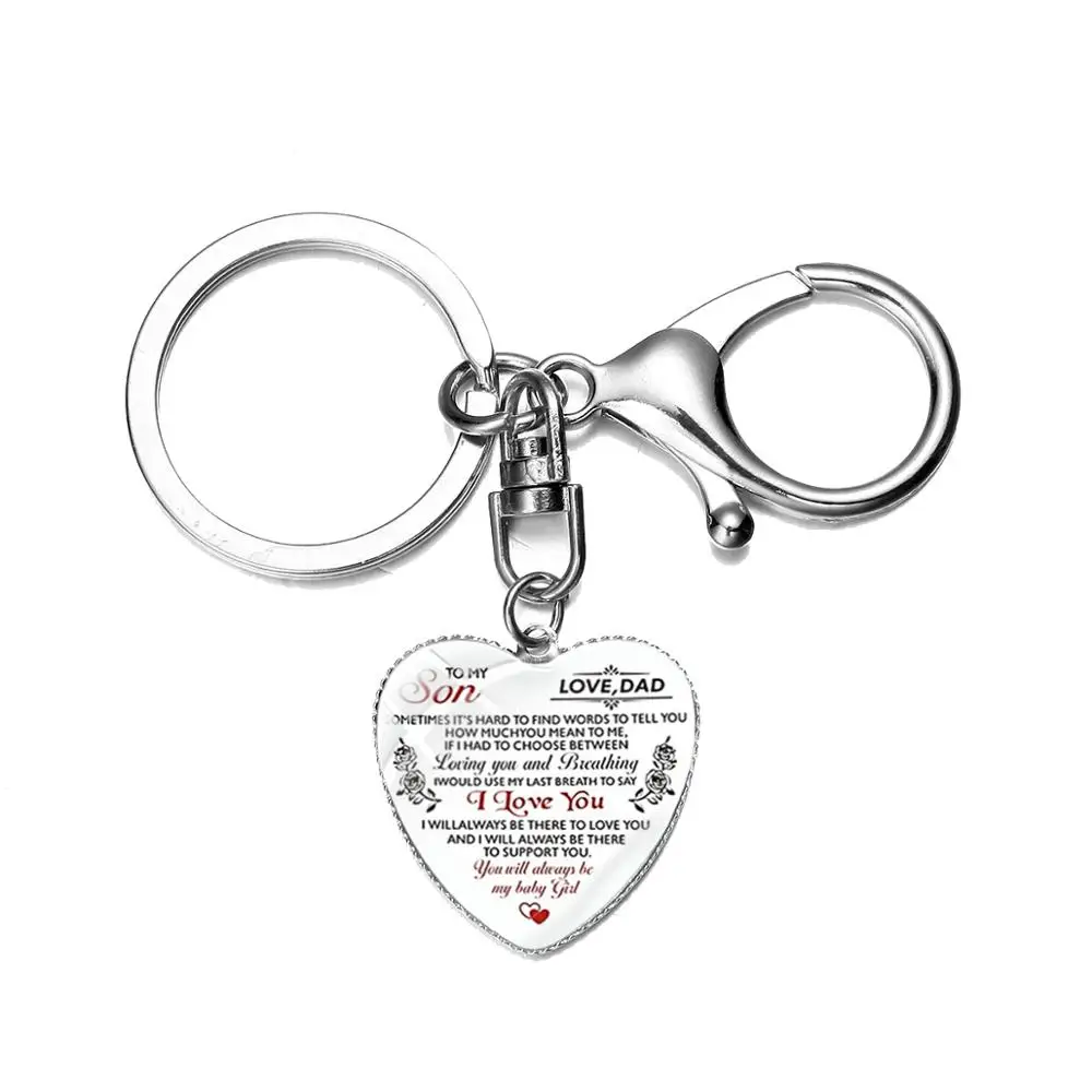 Семья брелок &quotлюбовь&quot подарок Творческий письмо на мой муж мамы дочери и сына