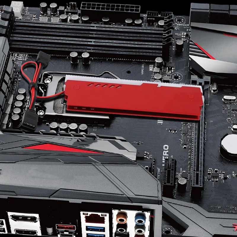 Rgb-настройка LED с пультом дистанционного управления теплоотвод ОЗУ алюминиевый