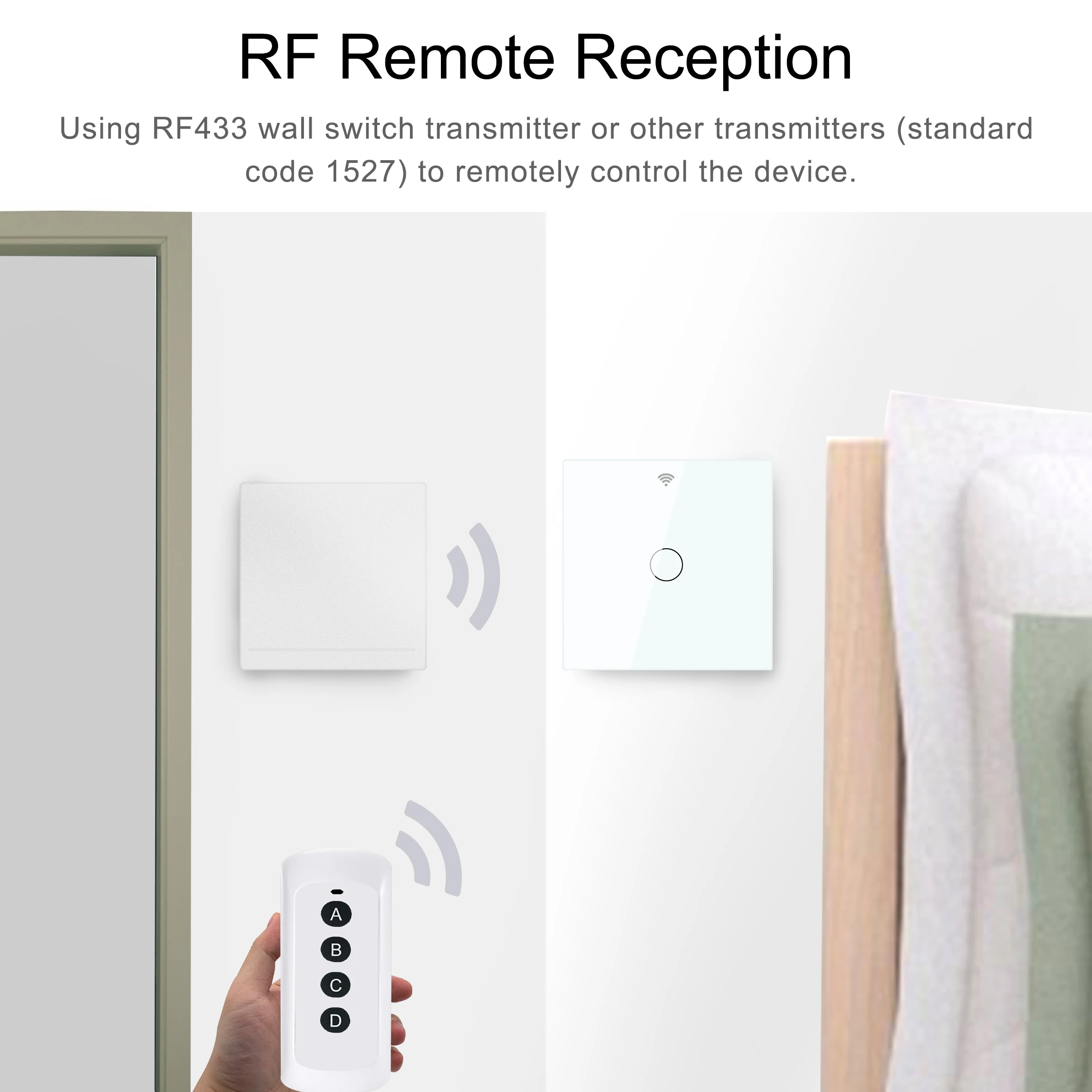 Умный сенсорный переключатель, Wi-Fi светильник, ЕС 1 2 3 банды, RF Tuya App, голосовой беспроводной пульт дистанционного управления, работает с Alexa Google Home