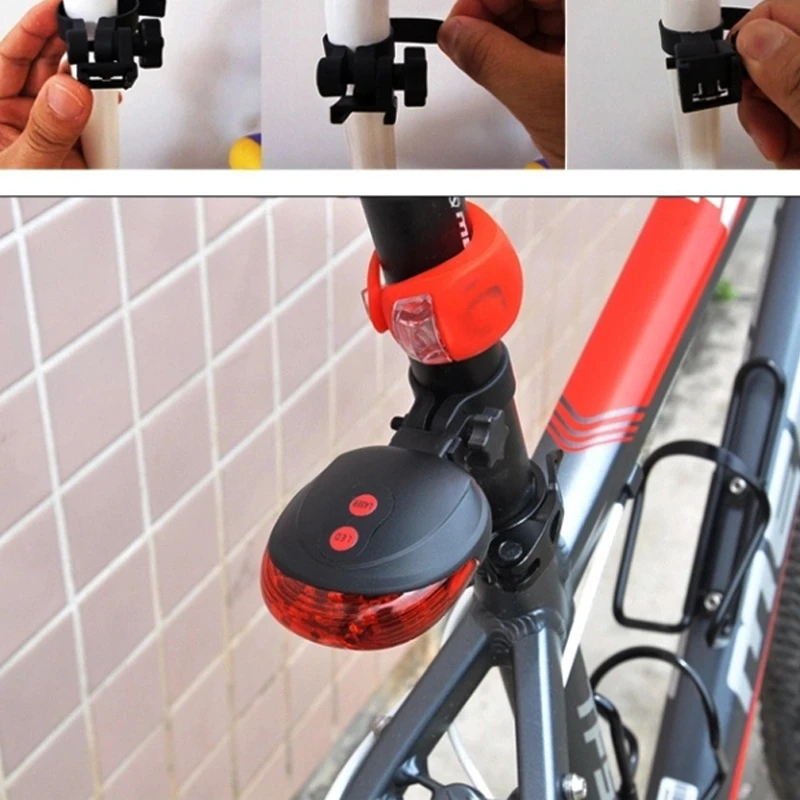 Светодиодный светильник для велосипеда ночной горный 5 светодиодный + 2 лазерный