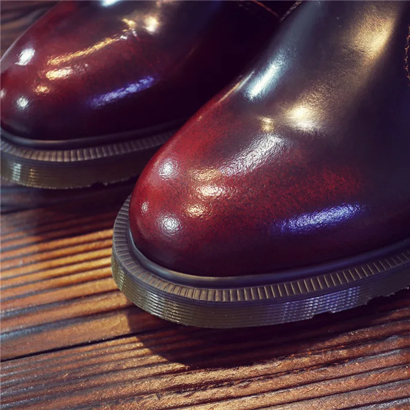 Новые женские Ботинки Martin модные повседневные мужские ботинки челси мужская