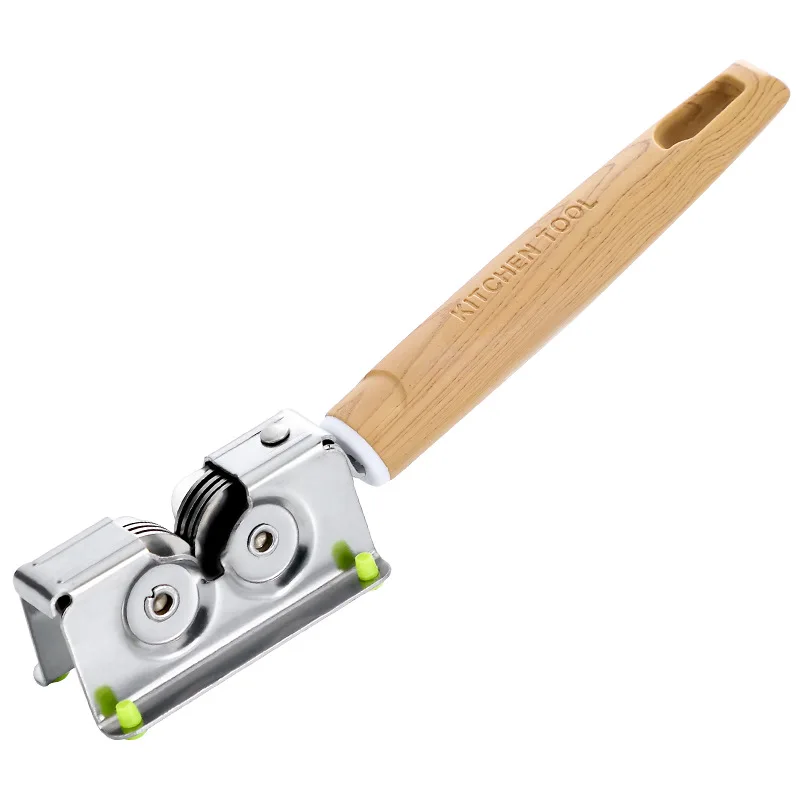 

Knife Sharpener Wooden Handle Stainless Steel Knife Shears And Scissors Manual Sharpening Stone Kitchen Accessories