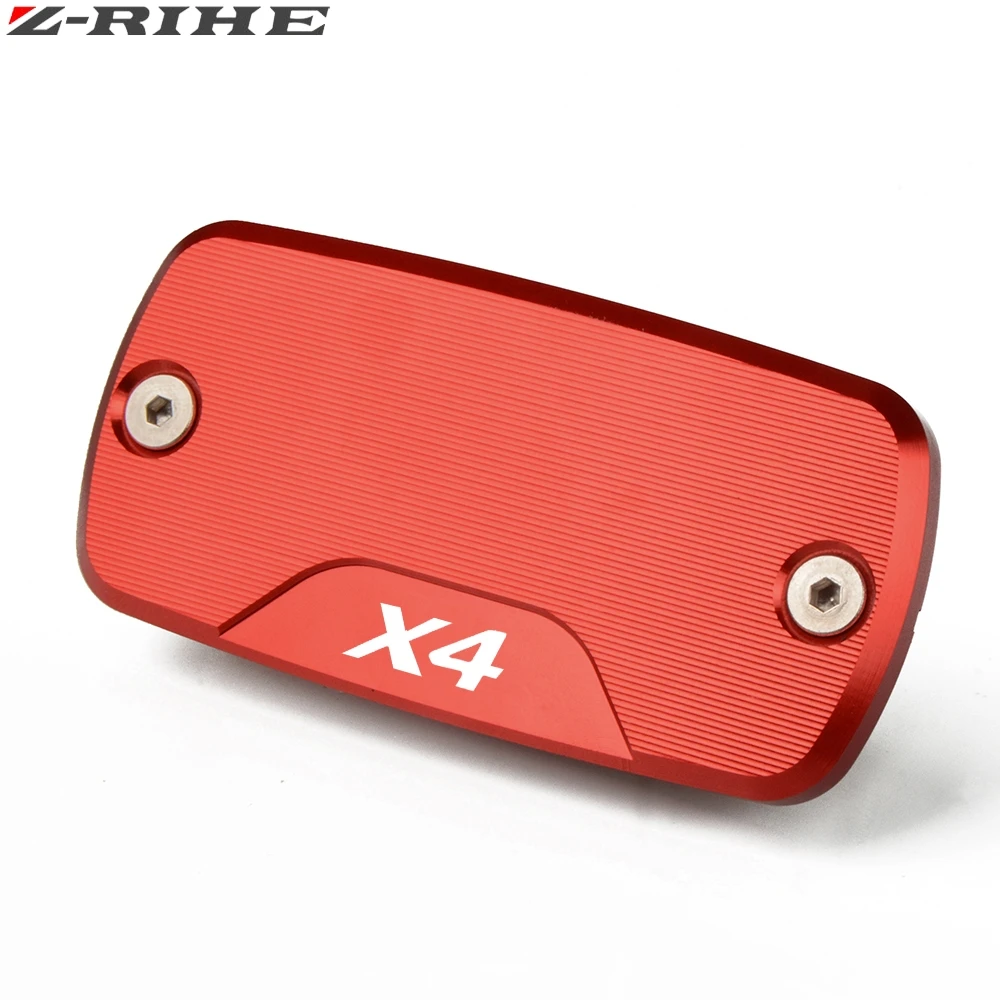 RED 1piece ZRIHE аксессуары для мотоциклов CNC алюминиевый тормозной резервуар фланец крышка насоса Крышка Резервуара жидкости крышка для Honda X4 1998-2004 2003 - Цвет: RED 1piece