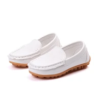 big children yellow white slip on casual leather shoes for toddlers baby boys girls soft bottom school loafers sneakers new 2020