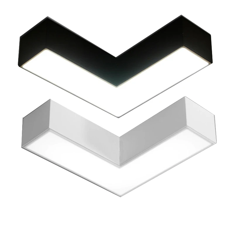 Современная Минималистичная черно белая Энергосберегающая светодиодная