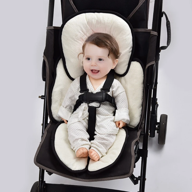 

2021 New Baby Stroller Cotton Seat Cushion Thick Warm Cozy Car Seat Pad Sleeping Mattresses Pillow For Carriage Infant Pram