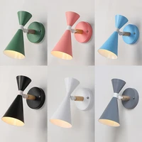 nordic bedroom wall lamp modern simple background wall led wall light living dining room study bedside sconce decorative fixture