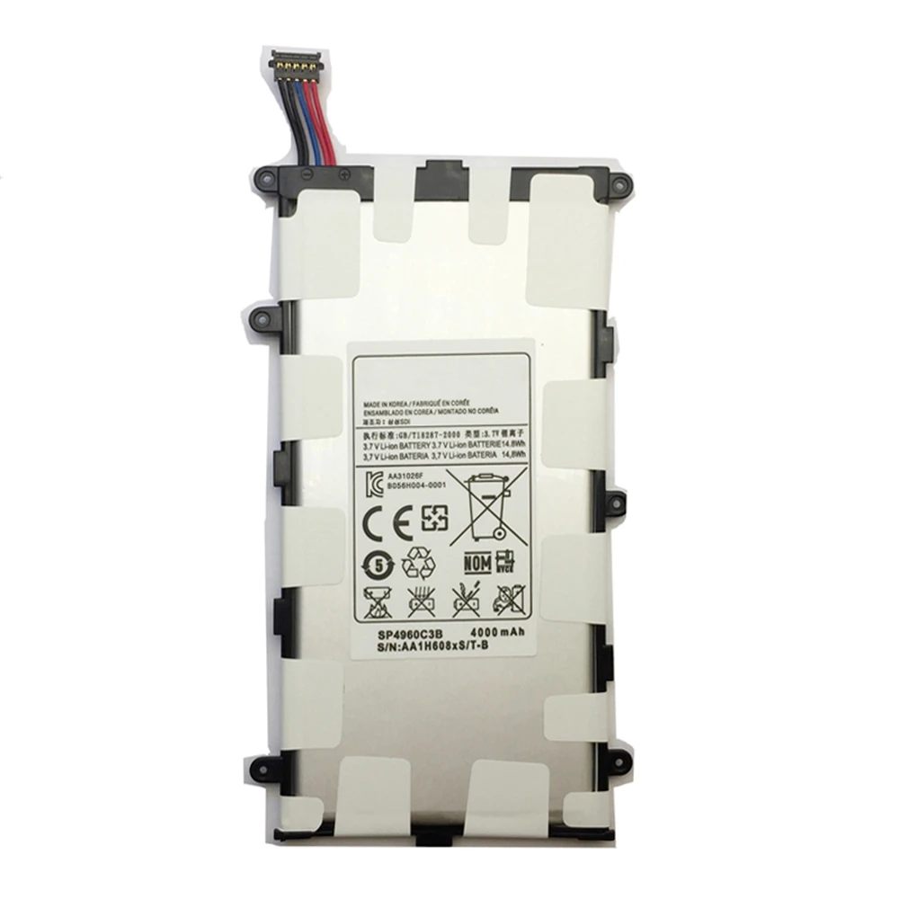 Запасная батарея для samsung SP4960C3B GALAXY Tab 7 0 Plus P3110 P3100 P6200 P6210 Tablet battery 4000