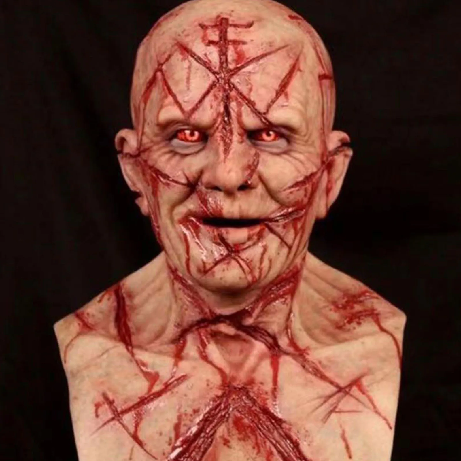 Жуткий страх на Хэллоуин ужасная Реалистичная маска монстра товары для