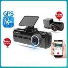 Видеорегистратор Sameuo U750 Pro, Автомобильный регистратор заднего вида, GPS, WIFI, камера 1440P 2K, видеорегистратор заднего вида, 24-часовой монитор парковки