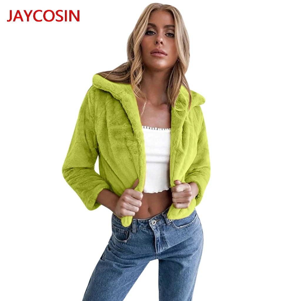 JAYCOSIN женские зимние куртки модные кардиганы с лацканами и длинными рукавами