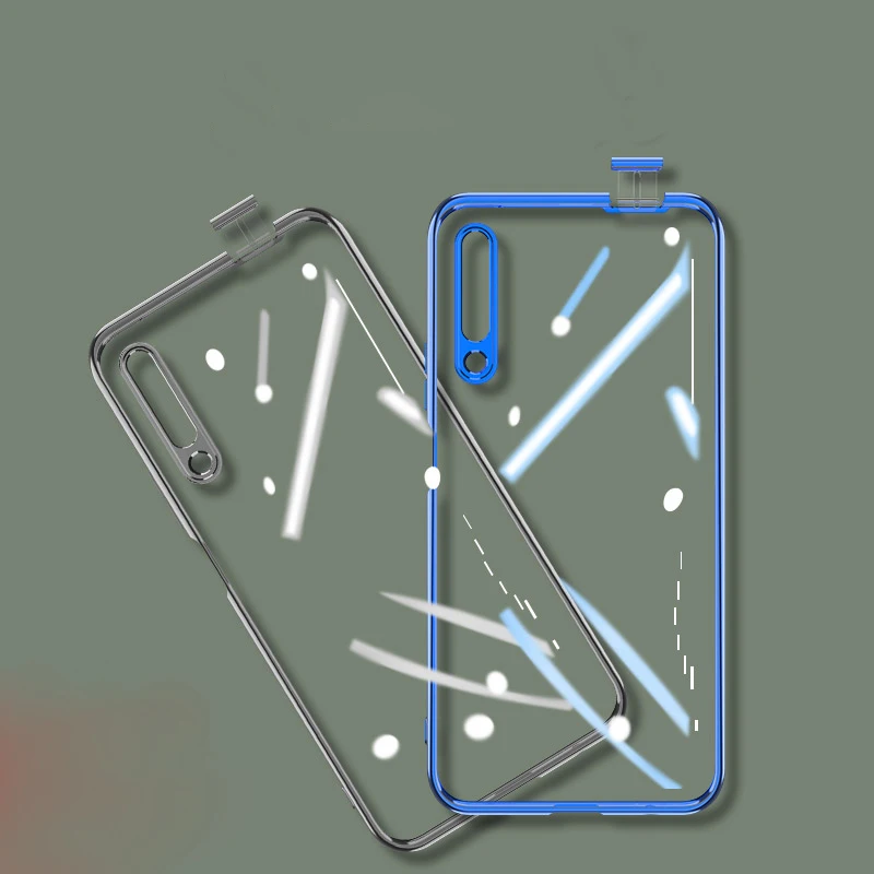 Прозрачный мягкий чехол с магнитным подъемником для телефона Huawei Honor 9X Pro Y9S рамка