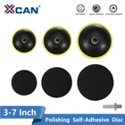 XCAN полировальный самоклеящийся диск 3-7 дюймов, полировальный диск M10 80 мм  180 мм для автомобиля, полировальная пластина, инструменты, полировальная липкая пластина