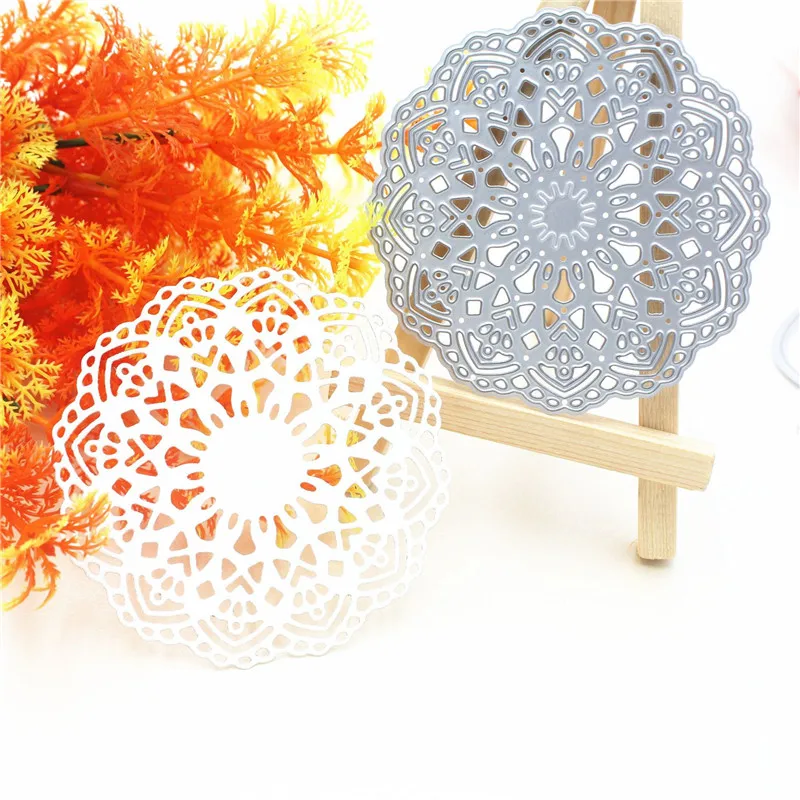 

Lovely Flower Doily Metal Carbon Steel Cutting Stencils for DIY Scrapbooking Album Paper Card Decor Embossing Craft Dies Cuts