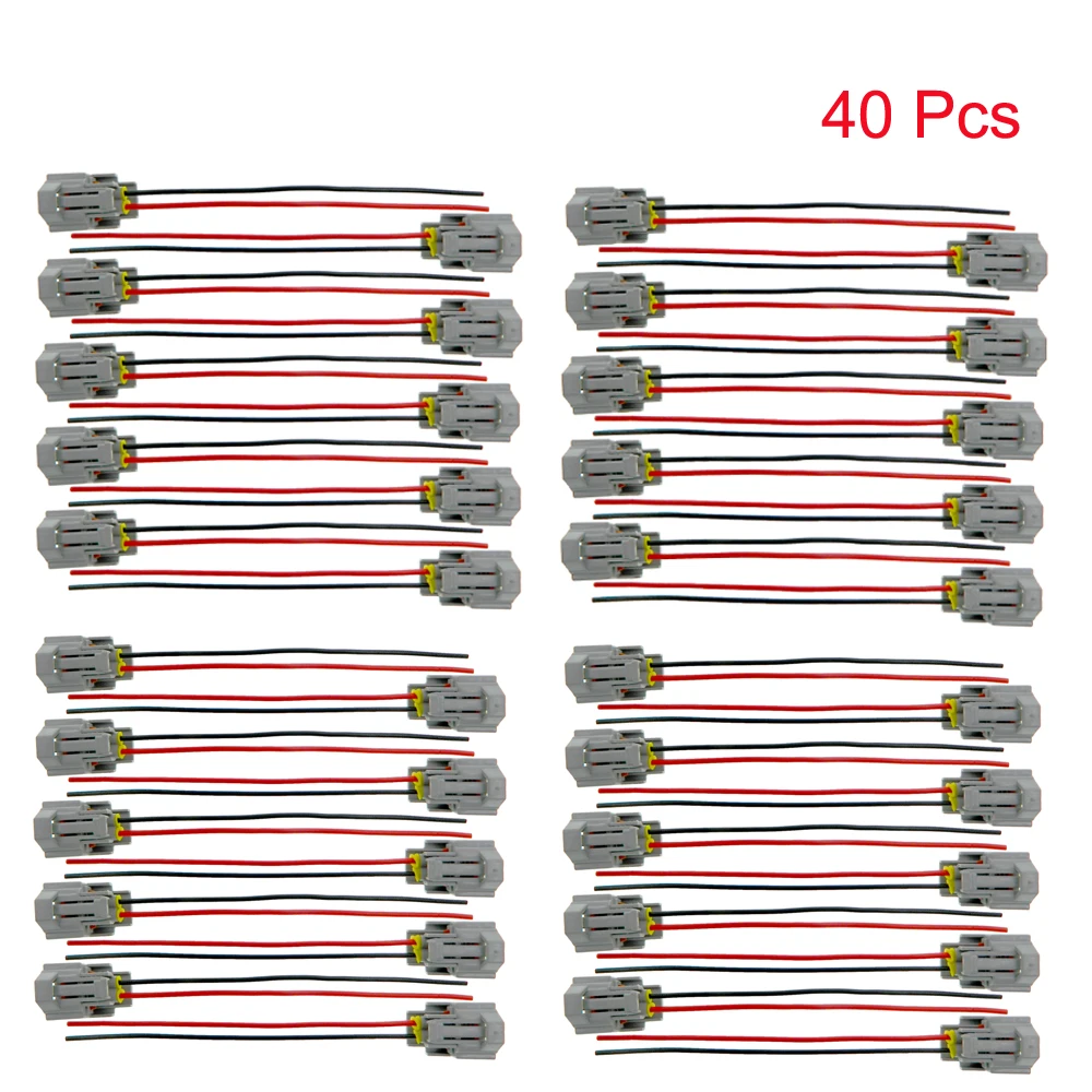 

10/20/40/80/100 универсальный водонепроницаемый разъем топливной форсунки для Hyundai Kia Santa Accent Atos i10 35310-02900