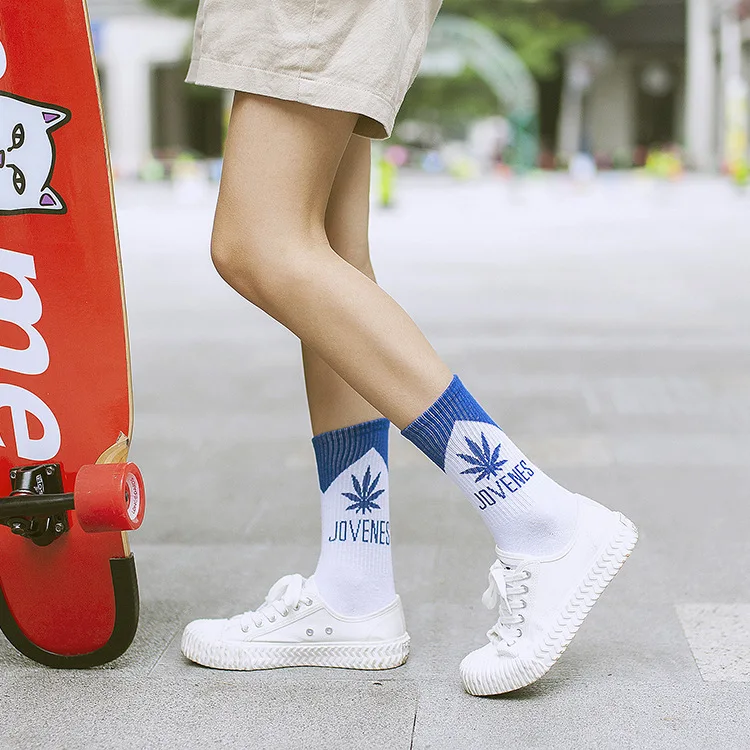 Велосипеды Носки Для женщин удобные уличные спортивные мужские в виде кленового