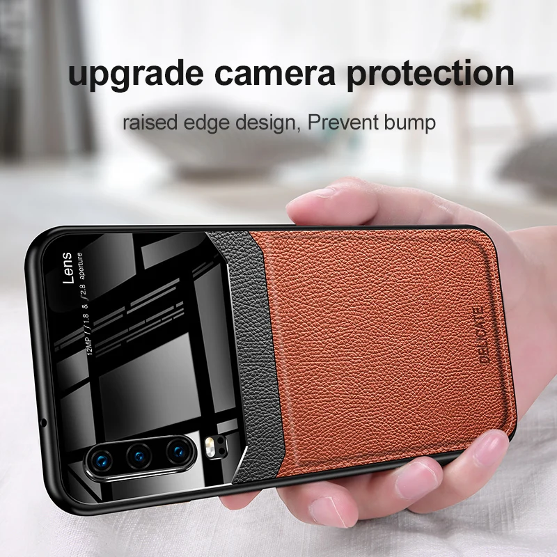 PC Grained Skin-pattern Retro Leather Phone Case for Huawei P20 P30 P40 Pro Plus Case Cover for Huawei P30 P20 P40 Lite Cases