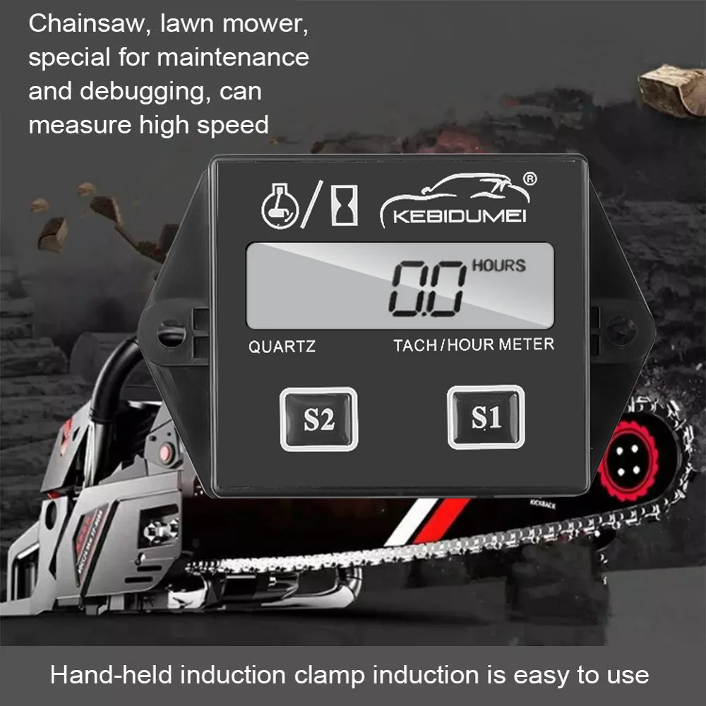 Car LCD Engine Counter Tachometer Gauge Tach Hour Meter For all 2 4 stroke Gasoline engine Waterproof for Motorcycle SUV | Автомобили и