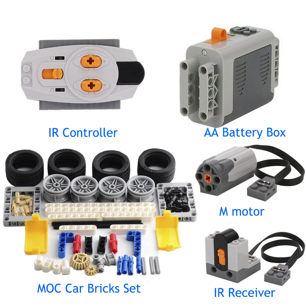 Набор игрушечных блоков для автомобиля батарейный блок AA M-Motor PF набор кирпичей